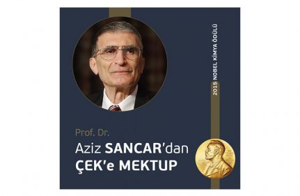 Aziz Sancar'dan ÇEK'e mektup